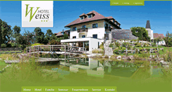 Desktop Screenshot of hotel-weiss.com