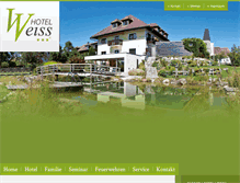 Tablet Screenshot of hotel-weiss.com