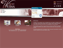 Tablet Screenshot of hotel-weiss.biz